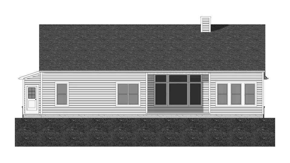 The Verona house plan, exterior view 3